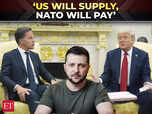 Image for Trump says US to send weapons, NATO to foot the bill for Ukraine
